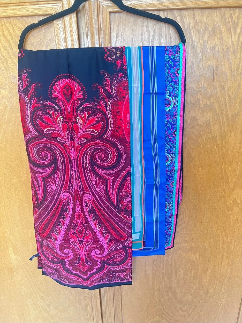 Vintage Anne Klein scarves collection of 7 -variety